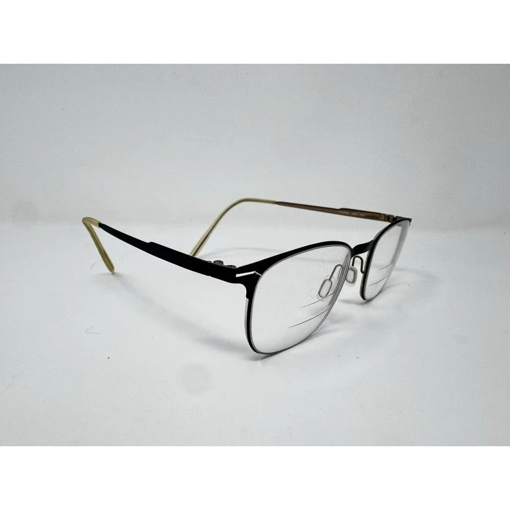 Carrera CA6660 VBJ Black Gold Eyeglass Frames 48-22-145 Authentic